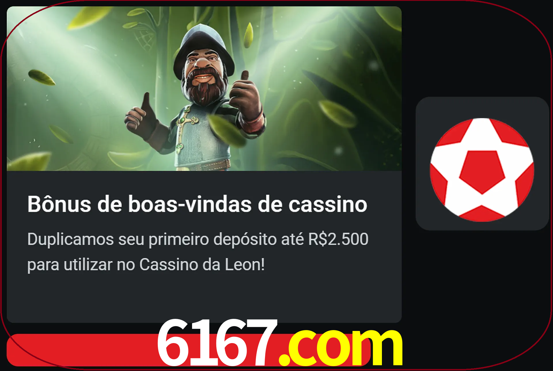 Receba seu dinheiro do bônus de boas-vindas após o primeiro depósito.